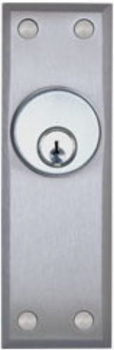 NARROW STILE KEYSWITCH L/CYL AA SPDT STAINLESS 6amp - Key Switches